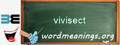 WordMeaning blackboard for vivisect